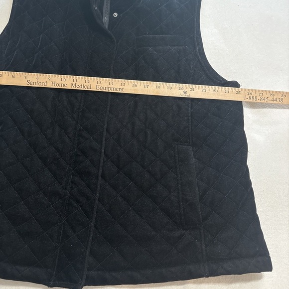 Sag‎ Harbor Quilted Vest Sleeveless Padded Outerwear Black Vest Size XL - Picture 3 of 7